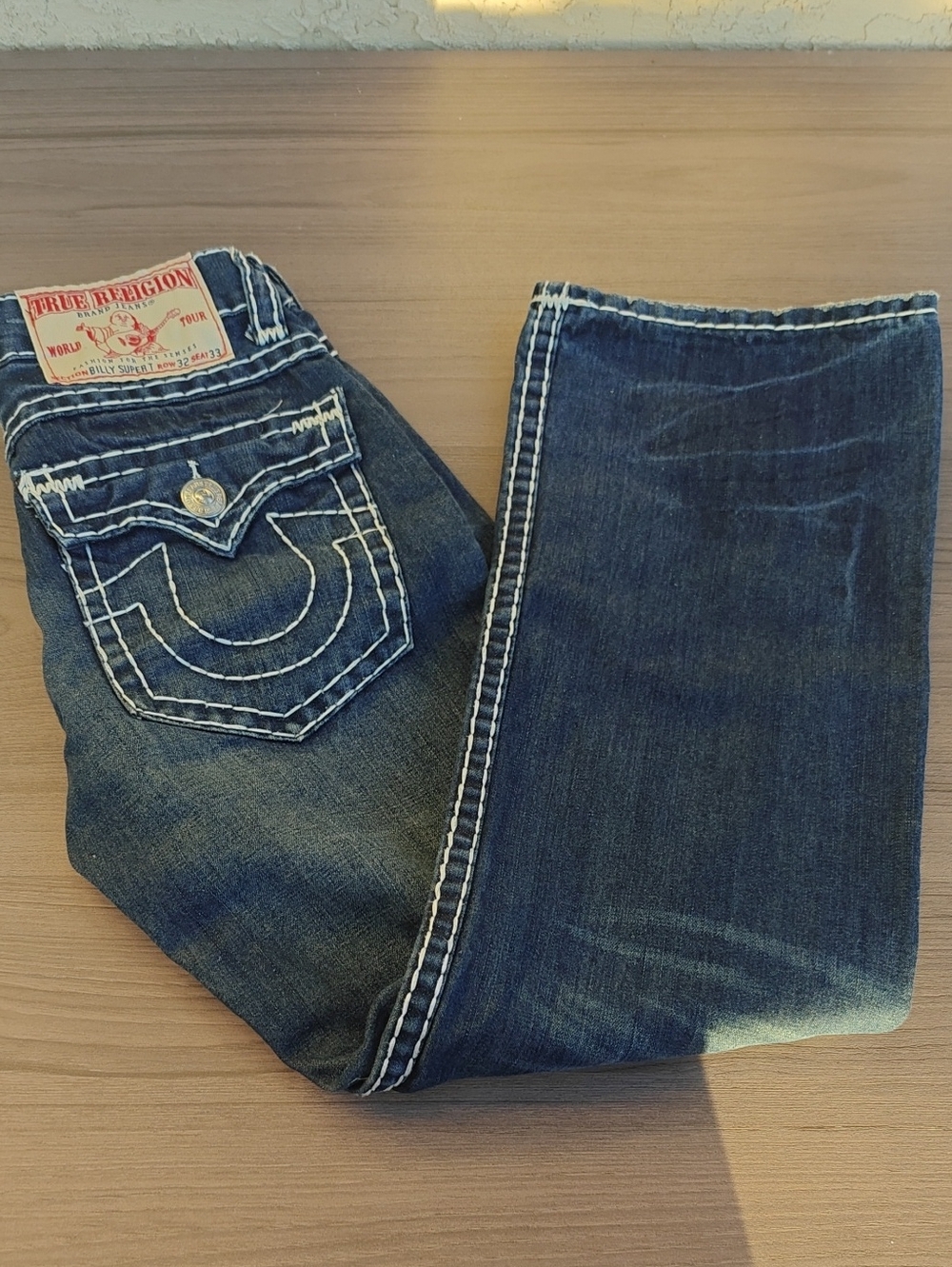 True Religion Ricky Straight Leg Jeans Women's Blue Boot Cut